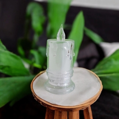 Picture of  9cm LED Crystal Candle Light - Multi-Color ABS Plastic Tea Light for Ramadan Kareem, Wedding, and Birthday | Ideal for Table, Party, and Room Decor -Multicolor