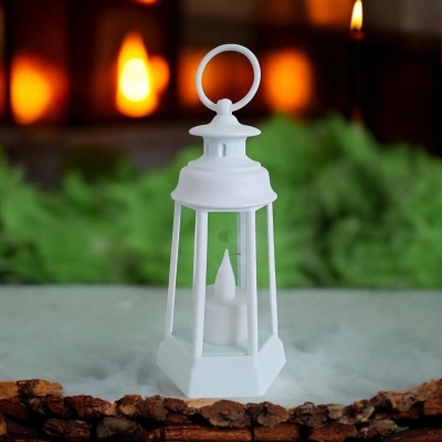 Picture of  Flameless LED Candle Lantern - 17cm Multi-Color ABS Plastic for Ramadan and Room Decoration | Battery-Powered Warm Light Decorative Lantern -Multicolor