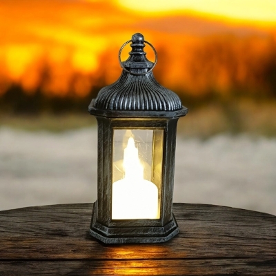 Picture of  Small 14cm Battery-Powered Lantern - Multi-Color Christmas Wind Lamp | Ideal for Ramadan Kareem and Festive Room Decor -Multicolor