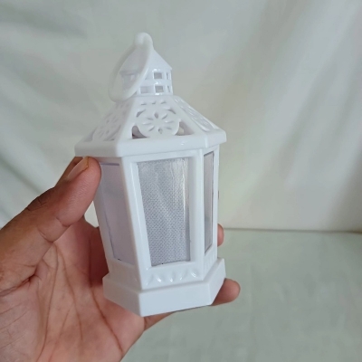 Picture of  Battery Operated 14cm LED Lantern - Multi-Color Wind Light for Ramadan | Ideal for Islamic Party, Kareem Gifts, and Home Decor -Multicolor