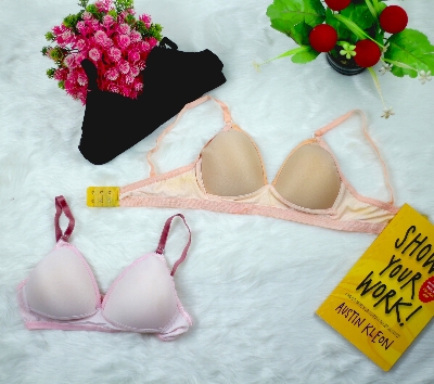 Picture of 1 PCS Daily Use Soft Padded and Skin Friendly Bra for Women's Soft Multi Color Foam Push Up Bra For Girls And Women and gimrls