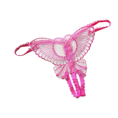 Picture of Women Butterfly Panties Lace Thongs Panties G-String Underwear Luxury Butterfly Hollow Panties for Girls &Women
