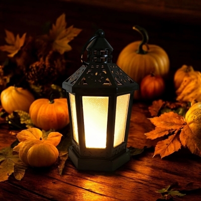 Picture of  14cm Multi-Color LED Lantern for Ramadan Kareem - Battery-Powered Wind Light | Ideal for Islamic Party and Room Decor -Multicolor