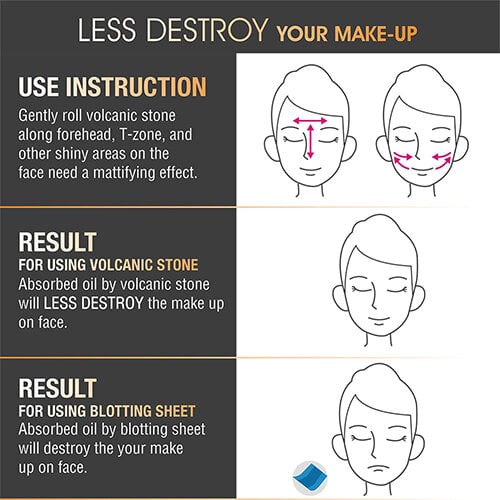 Picture of OilAbsorbing Roller Volcanic Stone Face Roller ReusableOilControl Roller for Face Skincare Volcanic Face Roller for OilySkin OilAbsorber Roller Makeup Friendly Volcanic Roller