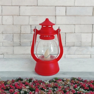 Picture of  Small Halloween Retro Lantern - 12cm Multi-Color LED Oil Lamp for Ramadan Decoration, Christmas Gifts, and Birthday Parties -Multicolor