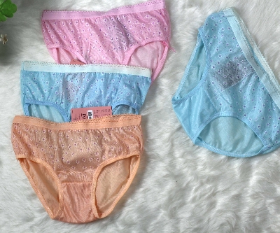 Picture of 6PCS Women's Cotton Flower Print Underpants Panty | Panties |  Comfortable and Stylish Underwear Thai Style Flower Panty Women's Wear cotton panty flower print panty
