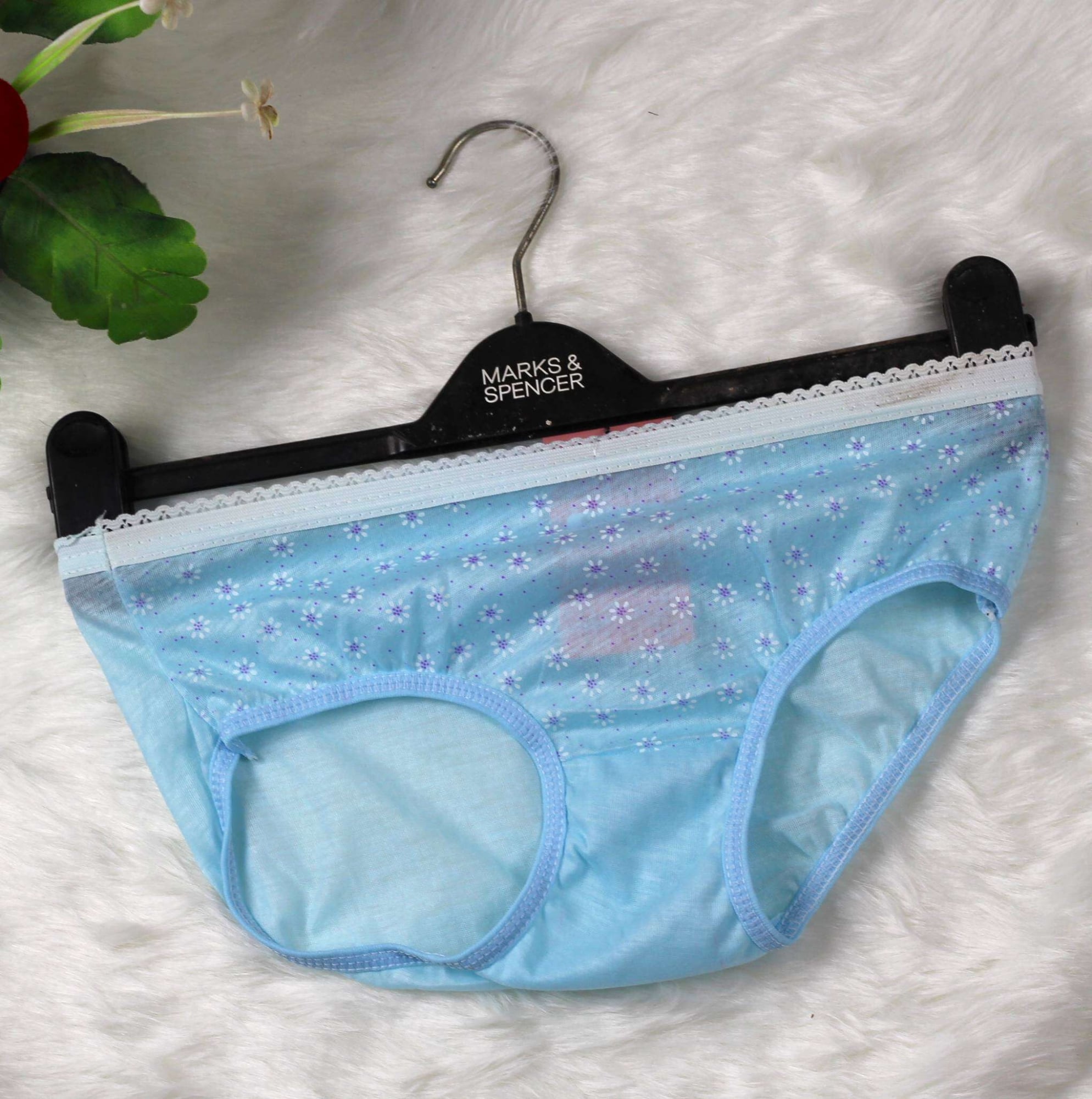 Picture of 6PCS Women's Cotton Flower Print Underpants Panty | Panties |  Comfortable and Stylish Underwear Thai Style Flower Panty Women's Wear cotton panty flower print panty