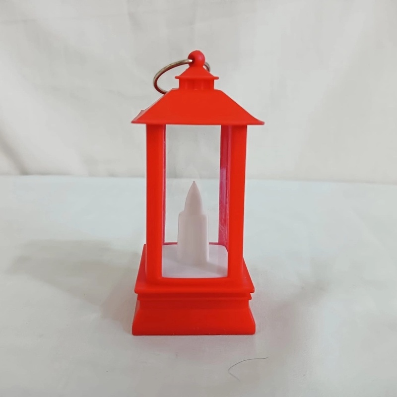 Picture of  LED Lantern Retro Style - 9cm Multi-Color ABS Plastic Light for Courtyard and Garden Decor | Battery-Powered for Ramadan and Room Lighting -Multicolor