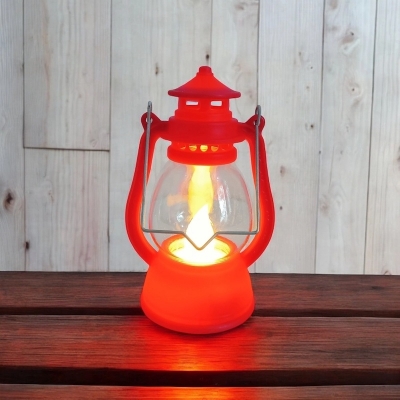 Picture of  Halloween Retro Lantern - 12cm Multi-Color LED Oil Lamp for Ramadan, Christmas, and Birthday Parties | Battery-Powered Table Lighting -Multicolor