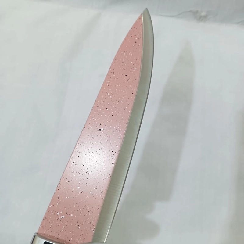 Picture of  1PCS Chef Knife - Stainless Steel with Cutter Green Handle - Nonstick 6-Inch Blade for All-Purpose Kitchen Cutting - Durable Multicolor Tool for Daily Use. -Multicolor