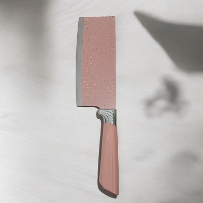 Picture of  1PCS Kitchen Knife - Colorful Stainless Steel with Cutter Green Design and Nonstick 6-Inch Slicing Blade - Perfect for All-Purpose Use. -Multicolor