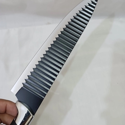 Picture of 6-Inch Kitchen Chef Knife – Stainless Steel Blade with Non-Stick Coating, Black PP Handle, High-Quality and Durable, Perfect for Precision Cutting, Made in China, 1 Piece Included.-Black