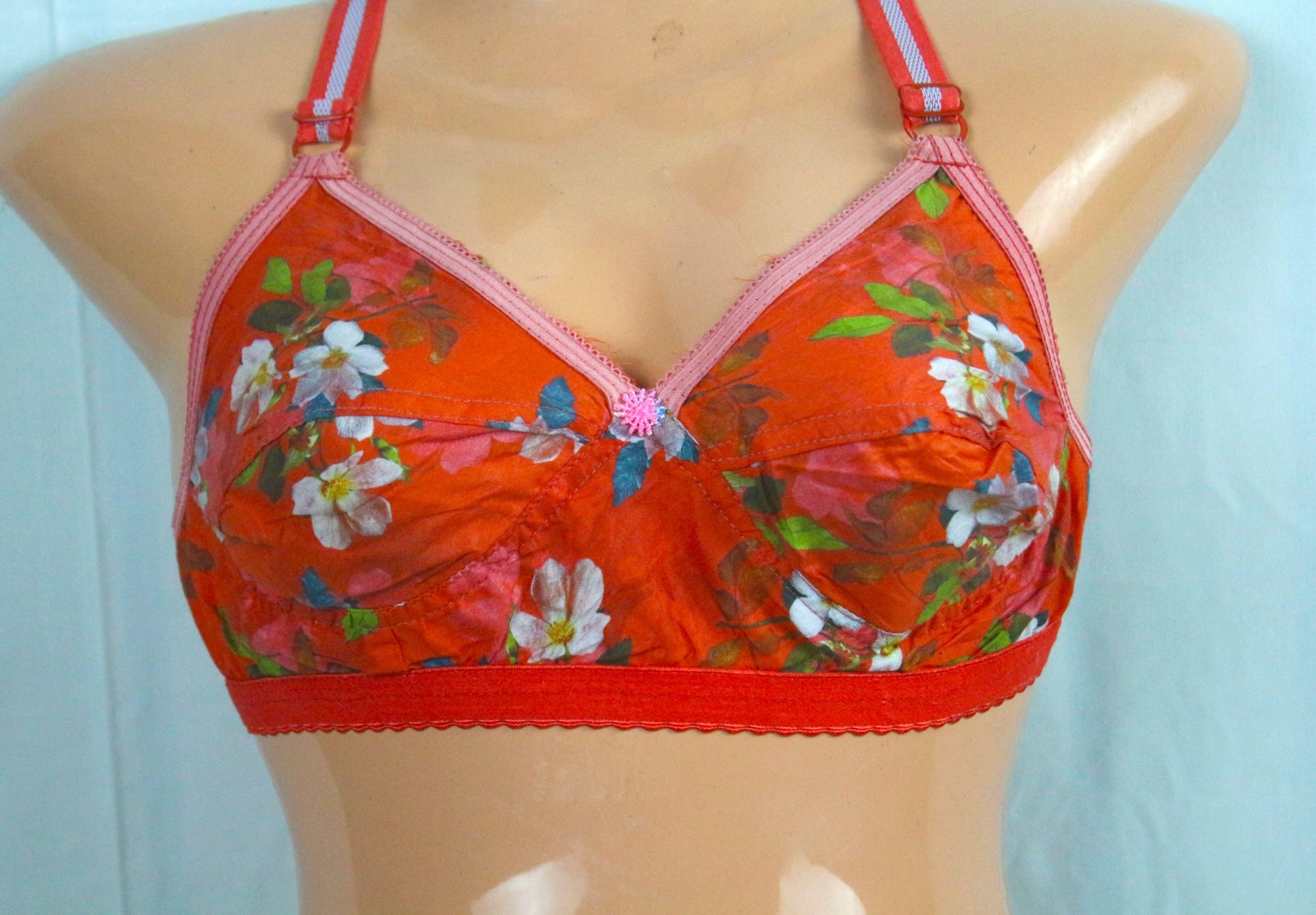 Picture of Cotton Non-Padded Non-Wired Full Coverage Printed Bra Women And Soft Beauty Women’s Cotton Non Padded Non-Wired Regular Bra-1PCS