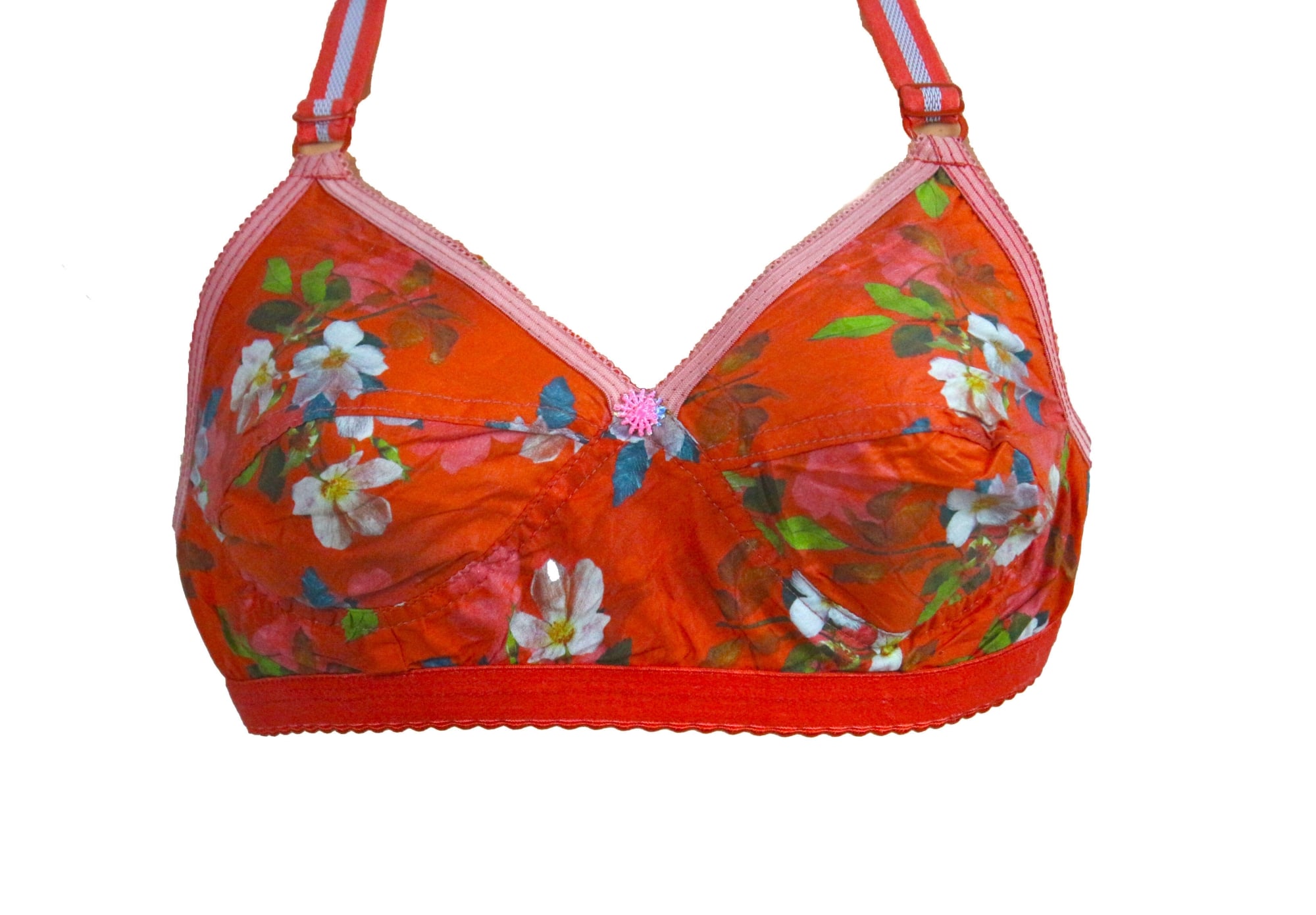 Picture of Cotton Non-Padded Non-Wired Full Coverage Printed Bra Women And Soft Beauty Women’s Cotton Non Padded Non-Wired Regular Bra-1PCS