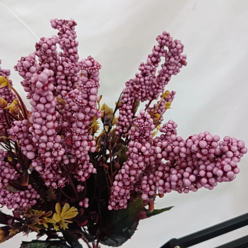 Picture of  Artificial Lavender Bouquet, 12-14 Multicolor Blooms per Stick, 1 Stick, 32x20 cm, Ideal for Home and Wedding Decoration, Made of PE and Plastic for Realistic and Long-Lasting Elegance. -Multicolor