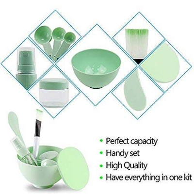 Picture of 9pcs Makeupset Facial Mask Spoon Mixing Bowl for Face Mask Makeup Gadgets Facial Mask Bowl Makeup Mixing Tool Face Mask Brush and Bowl Facial Tools Makeup Tools Spatula Large