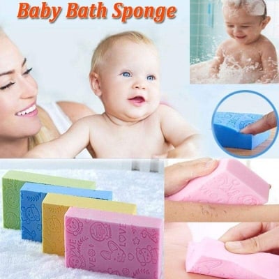 Picture of Soft Baby Sponge for Bathing Exfoliating Bath Sponge Cute Animal Shapes Dead Skin Sponge Remover for Baby Toddler Kids Bathing