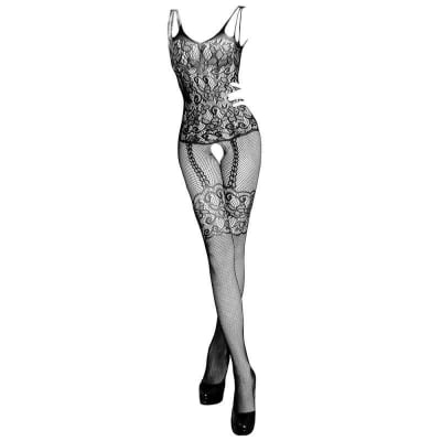 Picture of Ladies Eye Catchy Night Dress for Beautiful Women - Easy to Wear - Comfortable and Very Attractive- Suitable for all season| Lingerie Elastic Lace Mesh Bodysuit Ladies nighty update design night dress