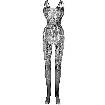 Picture of Ladies Eye Catchy Night Dress for Beautiful Women - Easy to Wear - Comfortable and Very Attractive- Suitable for all season| Lingerie Elastic Lace Mesh Bodysuit Ladies nighty update design night dress
