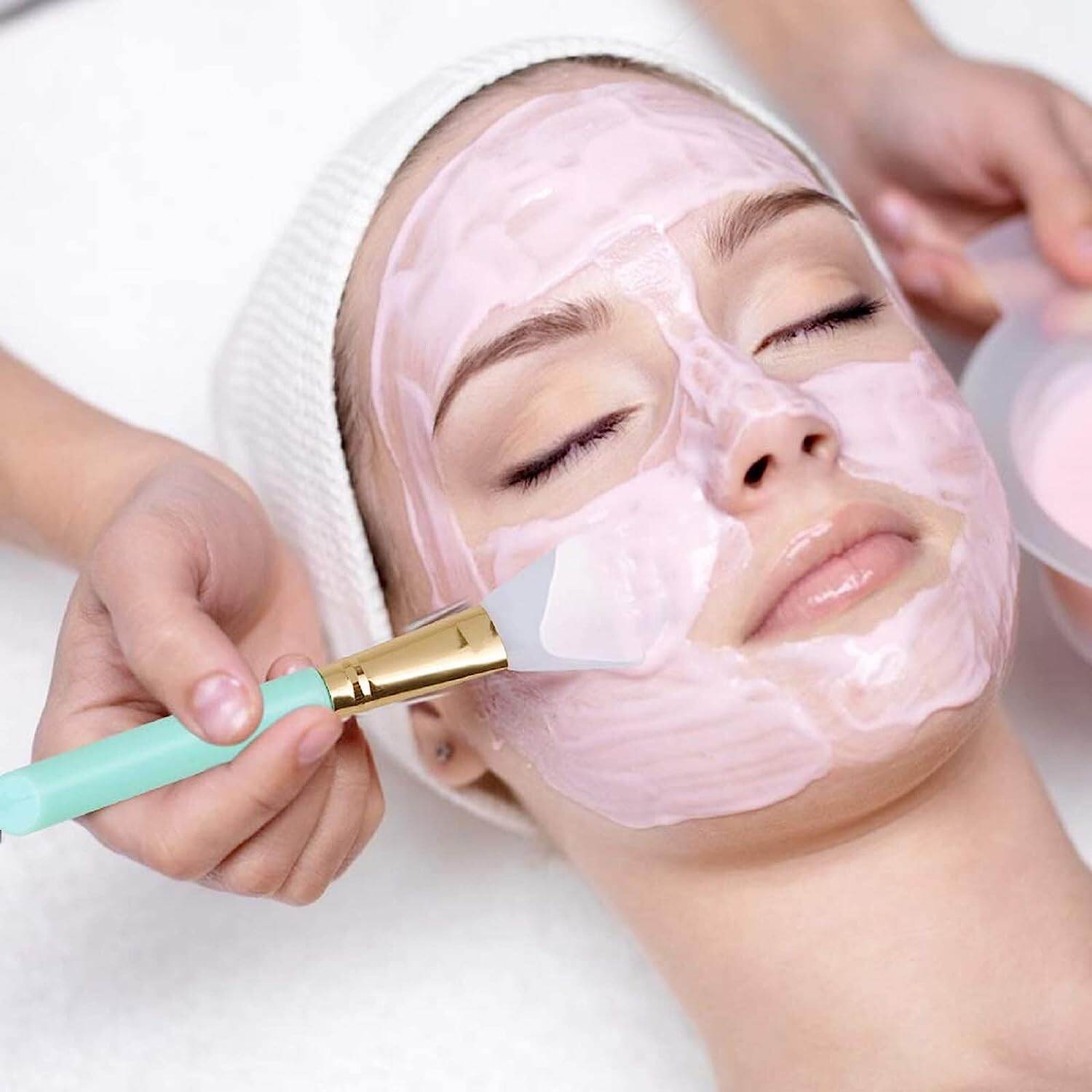 Picture of Retail Care Facial Brush - Scrub Silicone Manual Double Sided Cleansing Brush and Pore Cleansing Facial Brush, with Free 2PCS Silicone Face Mask Brushes