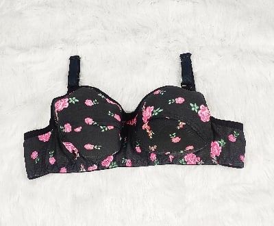 Picture of Women's Regular Wear Padded Bra  Soft and Comfortable Bra Women and Girls | Soft Padded Bra With Print Design MultiColor Foam Stylish comfortable Qualityfull Bra |push up bra foam bra