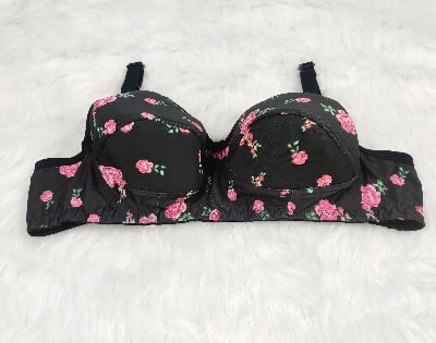 Picture of Women's Regular Wear Padded Bra  Soft and Comfortable Bra Women and Girls | Soft Padded Bra With Print Design MultiColor Foam Stylish comfortable Qualityfull Bra |push up bra foam bra