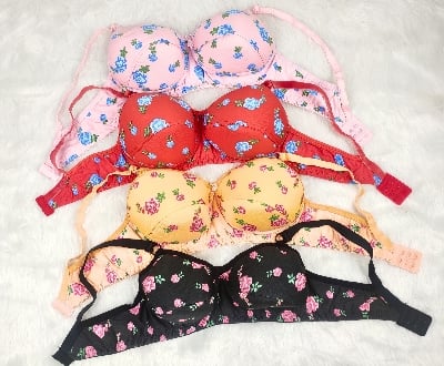 Picture of Women's Regular Wear Padded Bra  Soft and Comfortable Bra Women and Girls | Soft Padded Bra With Print Design MultiColor Foam Stylish comfortable Qualityfull Bra |push up bra foam bra