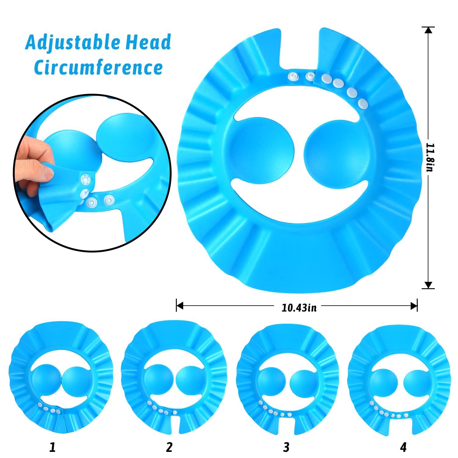 Picture of Baby Shower Cap, 1Pcs Adjustable Baby Shampoo Cap Waterproof Bath Cap for Baby Kids Children'S Ear Protection Bath Shower Cap