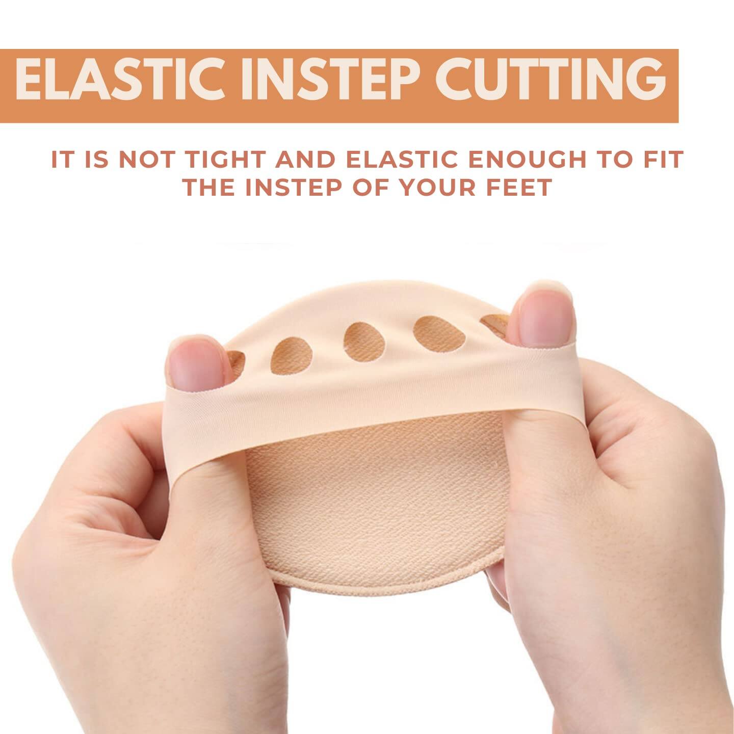Picture of Retail Care Forefoot Pad With Heel Grips, Honeycomb Fabric Metatarsal Pads, Forefoot Pads for pain relief, Cushioning Shoe Support Toe Socks Foot Cushions Support Sleeves