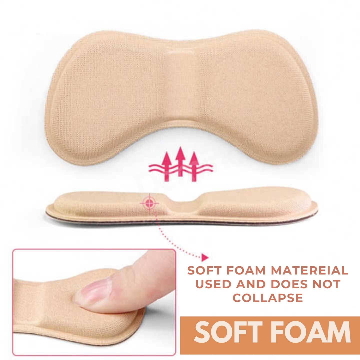 Picture of Retail Care Forefoot Pad With Heel Grips, Honeycomb Fabric Metatarsal Pads, Forefoot Pads for pain relief, Cushioning Shoe Support Toe Socks Foot Cushions Support Sleeves