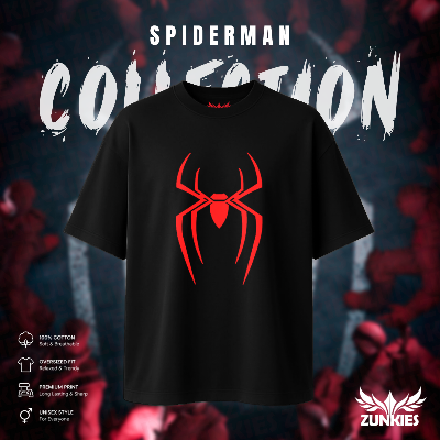 Picture of Spider-Man - Zunkies Oversized Drop Shoulder T-shirt