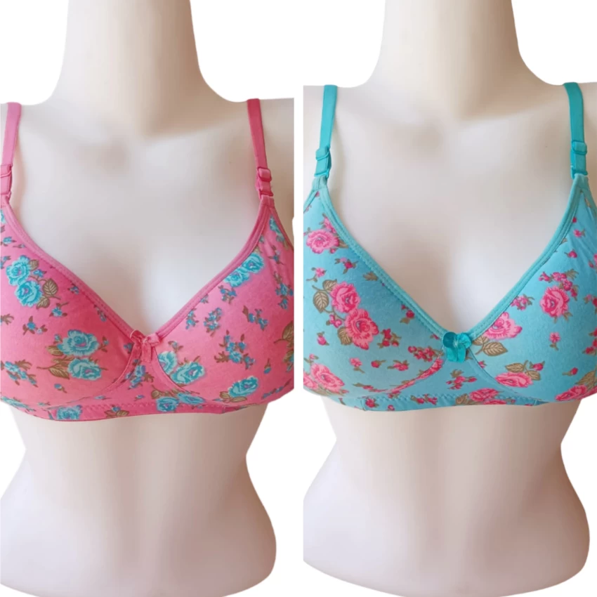Picture of Stylish Printed stretchable bra for Women / Multi Colour / Ladies Bra / Cotton Bra for Girls / Bra for Women-1pcs