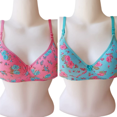 Picture of Stylish Printed stretchable bra for Women / Multi Colour / Ladies Bra / Cotton Bra for Girls / Bra for Women-1pcs