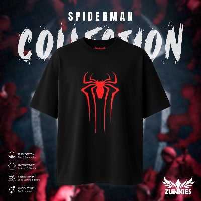 Picture of Spider-Man - Zunkies Oversized Drop Shoulder T-shirt