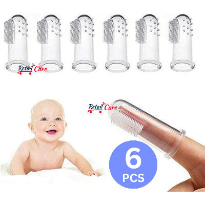 Picture of Soft Silicone Baby Finger Toothbrush Children's Teeth Cleaning Toothbrush Baby Tongue Cleaning Brush Pet Cleaning Tools