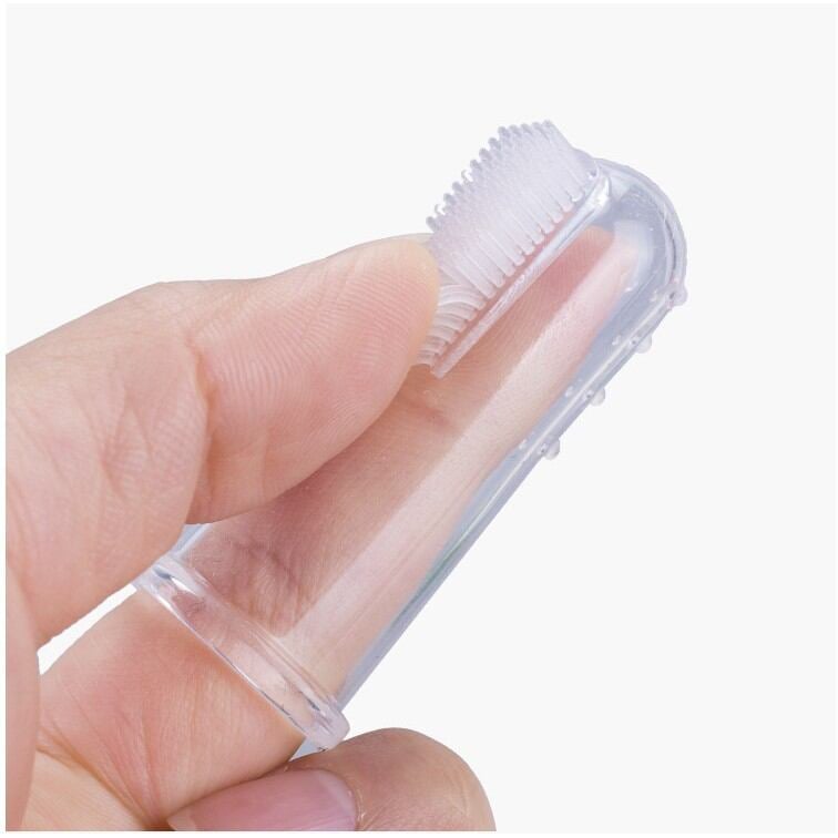 Picture of Soft Silicone Baby Finger Toothbrush Children's Teeth Cleaning Toothbrush Baby Tongue Cleaning Brush Pet Cleaning Tools