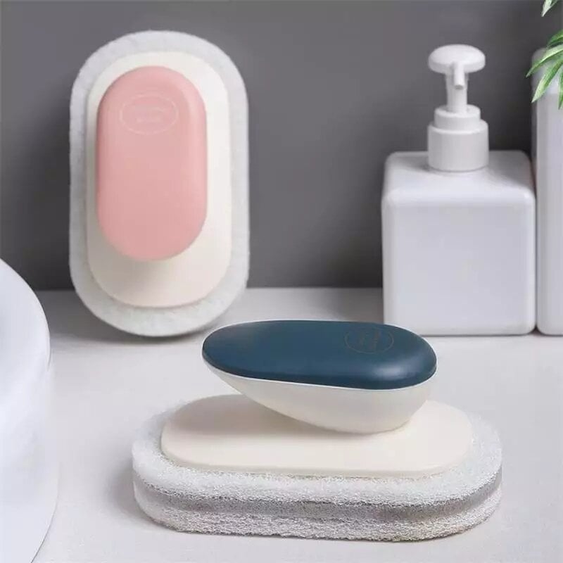 Picture of Kitchen Cleaning Sponge | Premium Handled Dish Wash Sponges | Scrub Sponges for Washing Dishes, Scrub Brush for Cleaning Bathroom Counter Bathtub