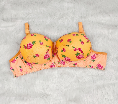 Picture of Women's Regular Wear Padded Bra  Soft and Comfortable Bra Women and Girls | Soft Padded Bra With Print Design MultiColor Foam Stylish comfortable Qualityfull Bra | push up bra foam bra