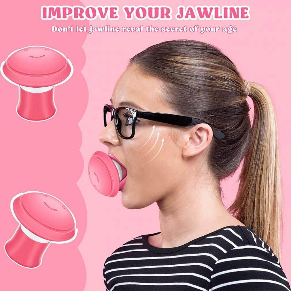 Picture of New Face Lift Skin Firming Anti Wrinkle Mouth Exercise Tool,Jaw Face Slimming Tool for Women,Face Slimming Tool,V-Shape Facial Exerciser,Face Neck Toning Exerciser,Muscle Lips Trainer