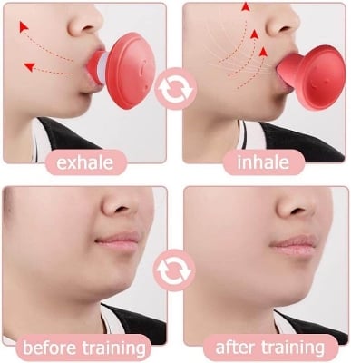 Picture of New Face Lift Skin Firming Anti Wrinkle Mouth Exercise Tool,Jaw Face Slimming Tool for Women,Face Slimming Tool,V-Shape Facial Exerciser,Face Neck Toning Exerciser,Muscle Lips Trainer