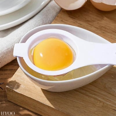 Picture of 3Pcs Egg Separator Kitchen Tools - Egg Separator Tool Egg Yolk Remover Cool Gadget Egg Cutter Egg White Separator - Cute Kitchen Gadgets Egg Whites Liquid Egg Yoke Separator Egg Cracker Tool