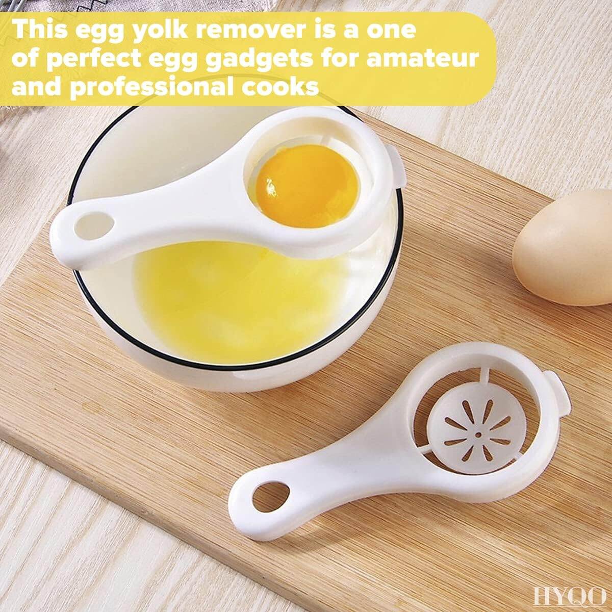 Picture of 3Pcs Egg Separator Kitchen Tools - Egg Separator Tool Egg Yolk Remover Cool Gadget Egg Cutter Egg White Separator - Cute Kitchen Gadgets Egg Whites Liquid Egg Yoke Separator Egg Cracker Tool
