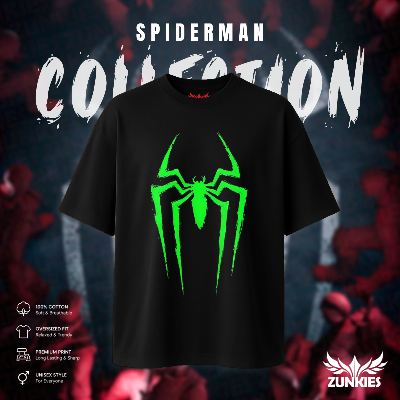 Picture of Spider-Man - Zunkies Oversized Drop Shoulder T-shirt