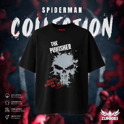 Picture of Spider-Man - Zunkies Oversized Drop Shoulder T-shirt