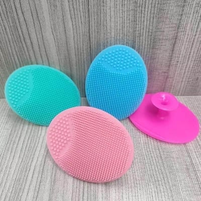 Picture of Silicone Facial Cleansing Brush - 1 Pack Face Scrubber & Exfoliator for Deep Cleaning, Soft Brush, Blackhead & Acne Pore Care