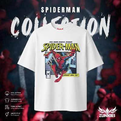 Picture of Spider-Man - Zunkies Oversized Drop Shoulder T-shirt