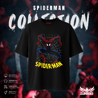 Picture of Spider-Man - Zunkies Oversized Drop Shoulder T-shirt