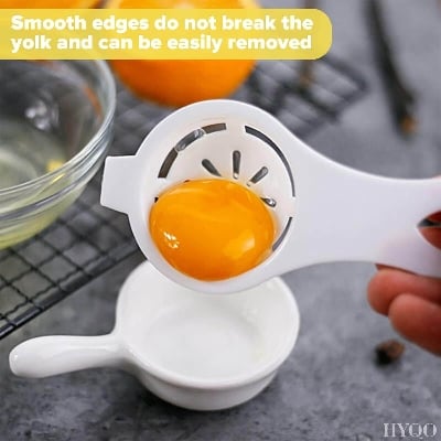Picture of BURIUS Egg Separator Tool (3-PACK)-Egg Divider Tool-Egg Yolk Separator-Egg White Separator-Egg Divider Strainer Screen Filter-Chef Kitchen Gadgets-Dishwasher Safe-Very Durable