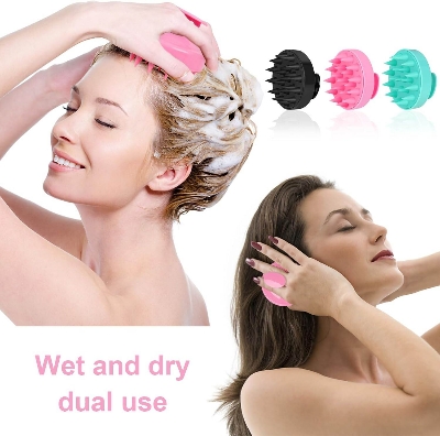 Picture of Scalp Massager Shampoo Brush, Hair Scalp Scrubber Shower Hair Brush Head Massager for Stress Relax Hair Growth, Dandruff Brush Scalp Exfoliator for Women Men and Kids , (MULTICOLOR)