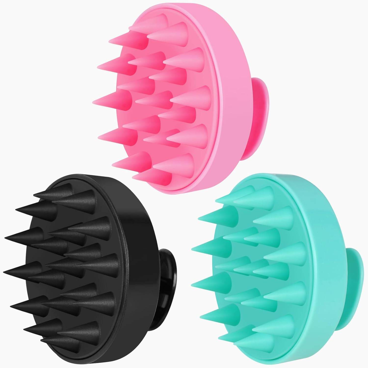 Picture of Scalp Massager Shampoo Brush, Hair Scalp Scrubber Shower Hair Brush Head Massager for Stress Relax Hair Growth, Dandruff Brush Scalp Exfoliator for Women Men and Kids , (MULTICOLOR)